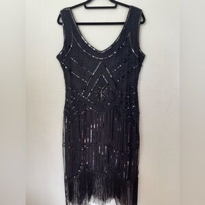 Fundaisy  dress black formal mini dress